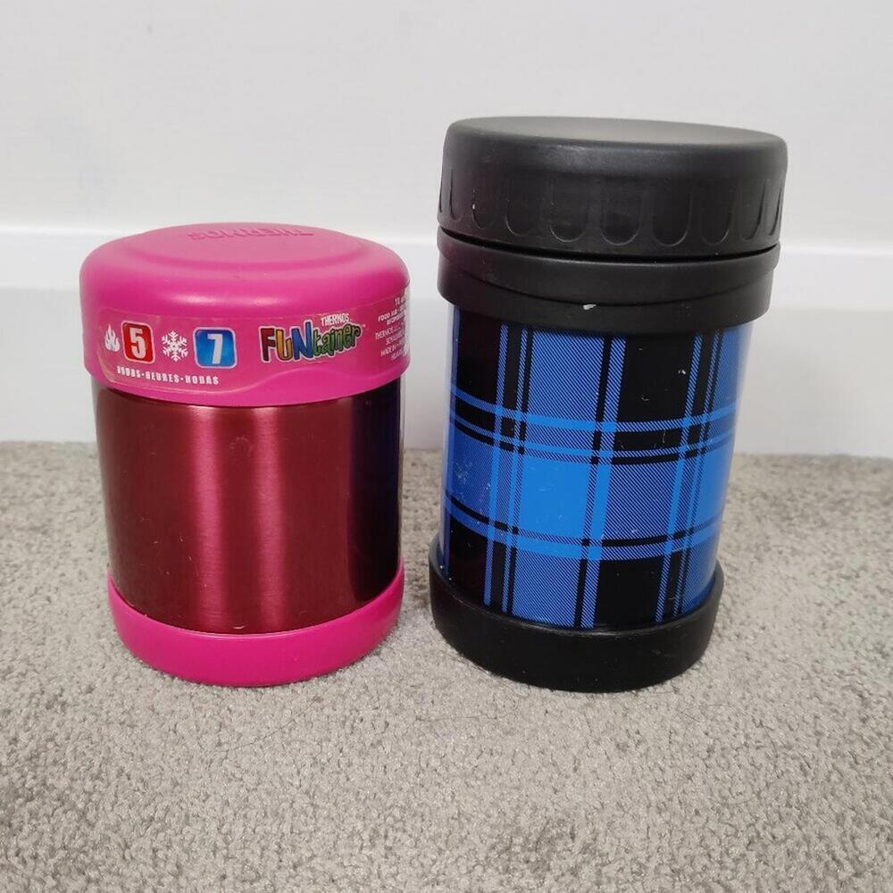 Thermos FUNtainer Food Jar Set Of Two Red Pink School